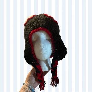 Miles Morales Crochet Earflap Hat